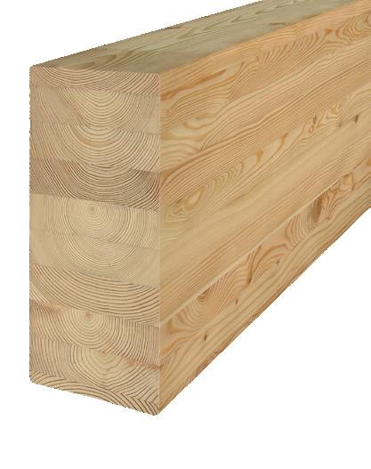 Product description Glued beams produced from mountain larch are the ideal material when great importance is placed upon high form maintenance and dimensional stability.