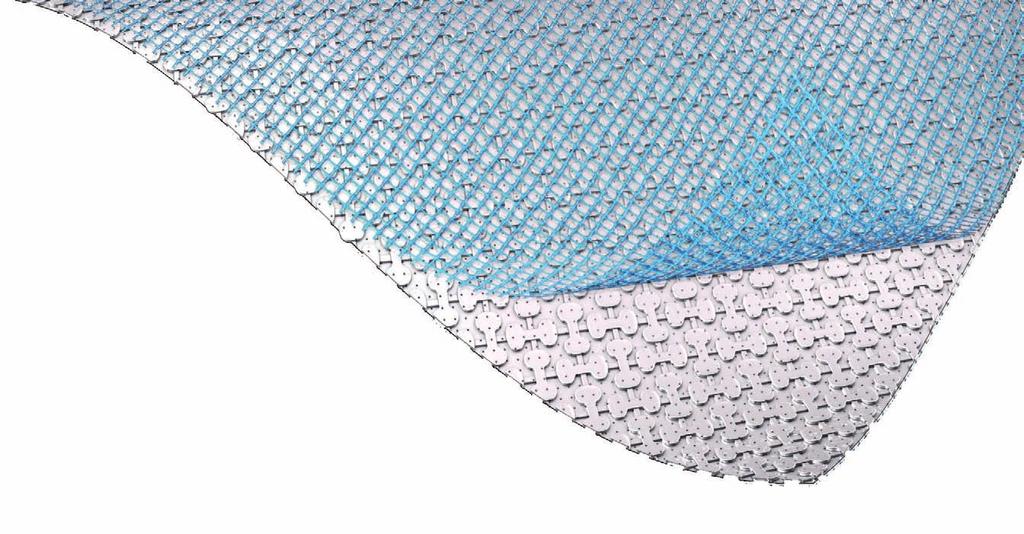 The mesh weave reinforcement even allows for use on substrates with problem adhesion. In addition, the floating laying process saves up to 50% of the laying time usually required.
