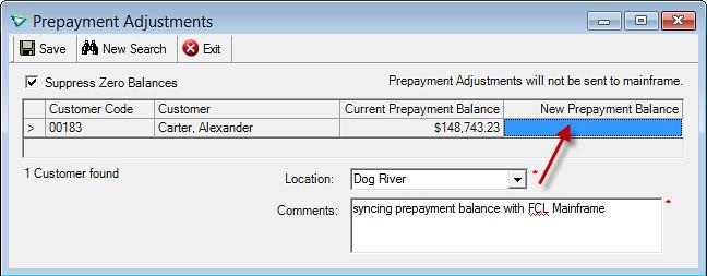Prepayment Adjustments Prepayment Adjustments are used to keep a member s prepayment balance in agrē synced with their prepayment balance on the FCL mainframe.