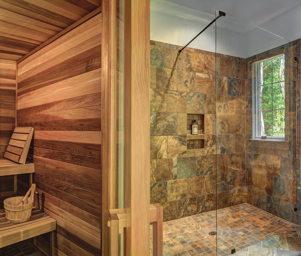 luxury upgrade WHY PERSONAL WELLNESS SAUNAS ARE HEATING UP HOME VALUES TRENDS T he benefits of saunas are widely reported, from relieving stress and soothing tired muscles to numerous health benefits