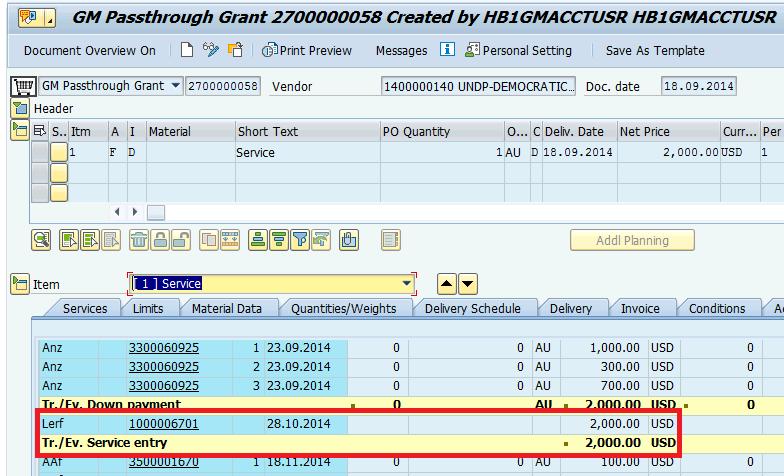 Grant Execution: To locate the accounting