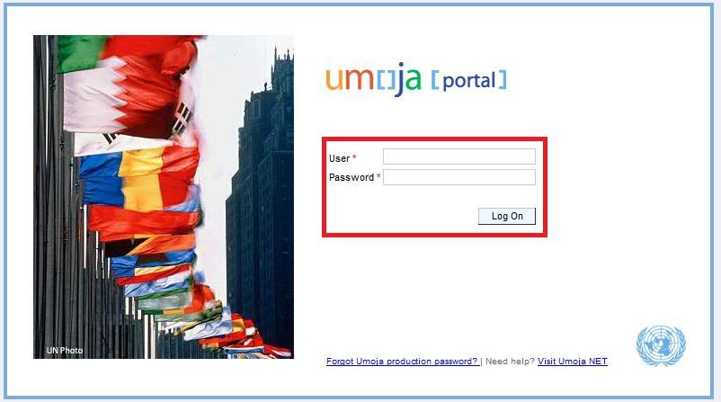 Grant Execution: Chapter 2 Advance to Implementing Partner A. How to Access the Supplier Relationship Management (SRM) Portal To get into SRM, select 2 Umoja Portal on the Umoja Dashboard.