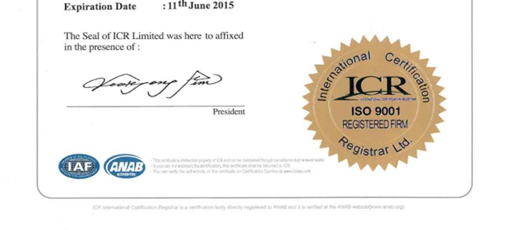 11-1. ISO 9001 : 2008