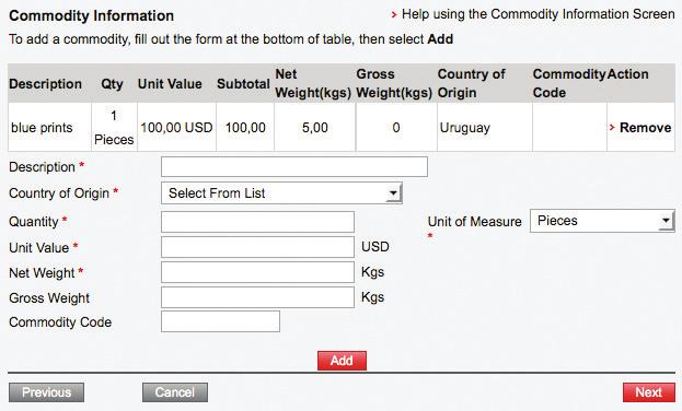Select an invoice type from the dropdown menu and enter the mandatory information.