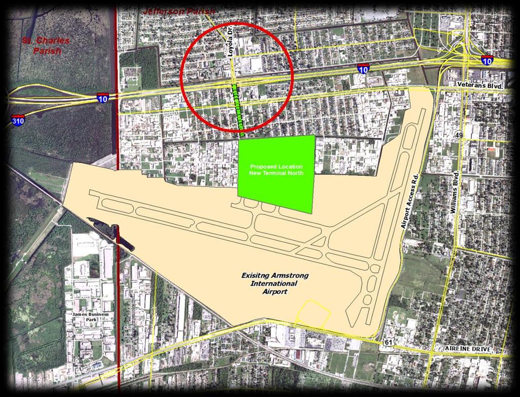 New Orleans International Airport I-10 Interchange @ Loyola Dr Kenner, Louisiana Improve Access Between I-10 and New International Airport Terminal Enhance Access and