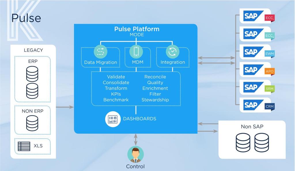 Products Pulse Pulse is a flexible Data Management Platform that helps enterprises take control of Data across landscapes, for both projects and BAU operations.