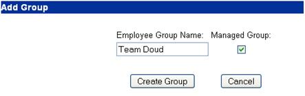 Under Employee Groups, select the name of the group. 9.