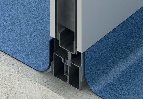The profile is suitable for both vinyl and epoxy floor finishes. The unique feature of the profile also allows for a silicone seal finish between the wall panels and floor finishes.