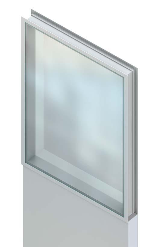 28 Ultratech Data Sheets Semi-Flush Window Application UltraTech Semi-Flush Windows windows are designed as semiflush mounted glazed frame for 60, 80 or 100mm / 2.36, 3.15 or 3.