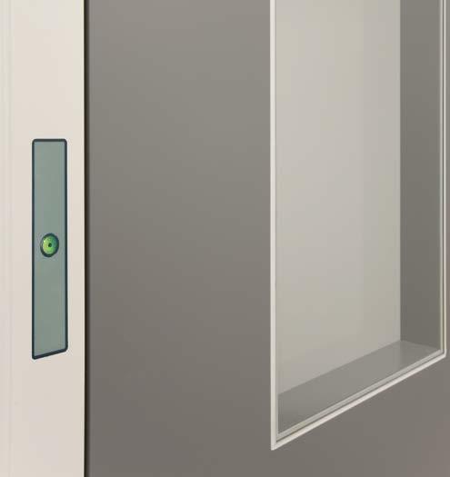 42 Ultratech Data Sheets Door Interlocking System Kingspan single button Interlock An integral part of the Kingspan door interlocking solution are the Push Button / LED Indicator units, which are