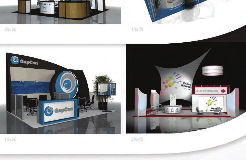 An attractive and functional exhibit will complement your marketing strategy, maximize your booth space, and