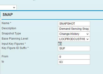 Manage Snapshot Configuration (2b) REV How to calculate the To timeframe: The amount of data that needs to be captured within the snapshots for demand sensing depends on certain factors.