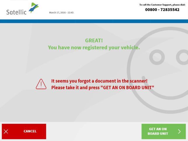 12. Click `YES if you want to print the confirmation. Else click `NO. You now have successfully registered your vehicle via a fast-track account.