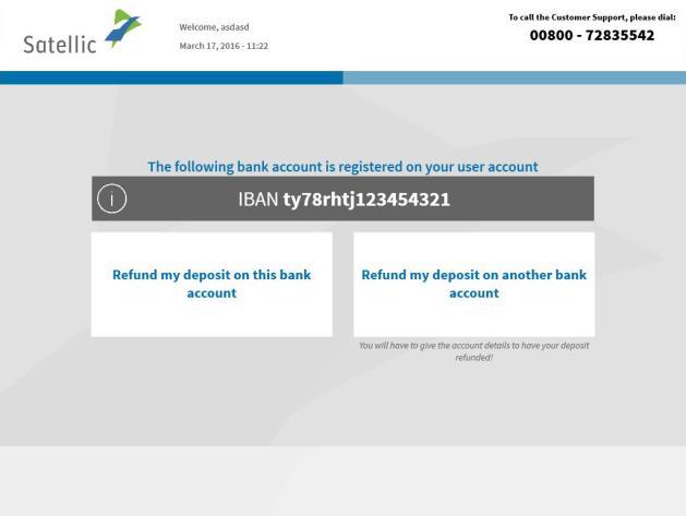12. Click REFUND MY DEPOSIT ON THIS BANK ACCOUNT if you want to get your refund back on the bank account that is linked to your full account.