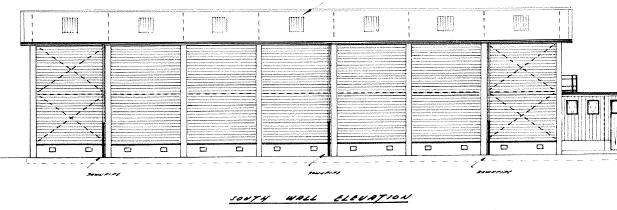 Exterior Gymnasium Wall Elevations from Original Architect Drawings for Naenae College