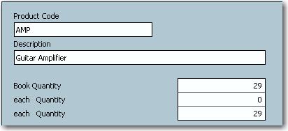 Note: Do you see two Quantity fields on the Enter Physical Quantities screen? The first Quantity field appears if you have selected Purchase Conversion in Product Options.