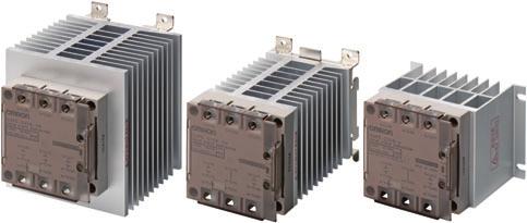 Solid State Contactors for Heaters Three-phase CSM_Three-phase_DS_E_3_1 Compact, Slim-profile SSRs with Heat Sinks.