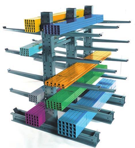 STORAGE RACKS JARKE HEAVY DUTY CANTILEVER RACKS Steeltree 25 Series US Patent No. 3,512,654 The Steeltree Heavy Duty is for storing large amounts of heavy materials in a compact area.