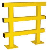 plates 7 8" mounting holes Select from three heights: 15"H single rail,