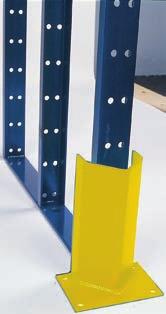 Double Rail Post Protector 3/16" thick steel Protect pallet racking
