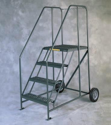 LADDERS GILLIS SPECIALTY LADDERS Mobile Mechanics Ladders Features 21" deep top platform Access chain with detachable closure Handles provide easy mobility 4" rigid casters in