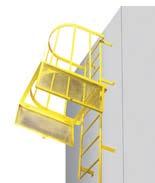 18" wide ladder rungs Walk-Thru base is suitable for roof top mounting Heavy Duty Fixed
