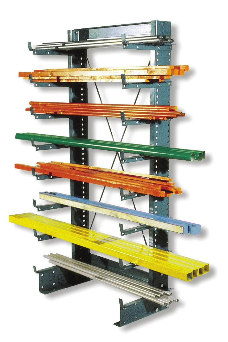 STORAGE RACKS JARKE CANTILEVER RACKS Minitree Light Duty Cantilever Racks This light-duty adjustable arm cantilever rack is especially suited for improving work area appearance and organization of