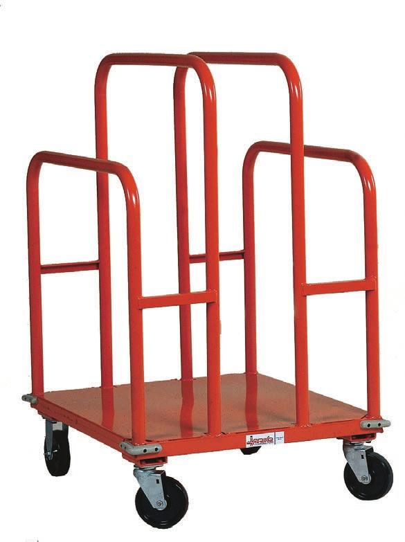 CARTS PANEL & LUMBER CART Panel & Lumber Cart This well-engineered cart gives Jarke the edge. This cart is sized for standard lengths of lumber, plywood and other hardware items.