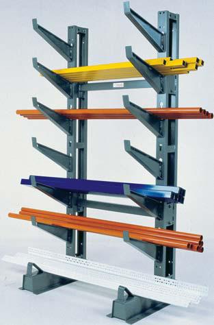 STORAGE RACKS JARKE MEDIUM DUTY CANTILEVER RACKS Button-On US Patent No. 3,164,255 Button-On lets you load up to 2,000 lbs. at one time with a lift truck or manually.