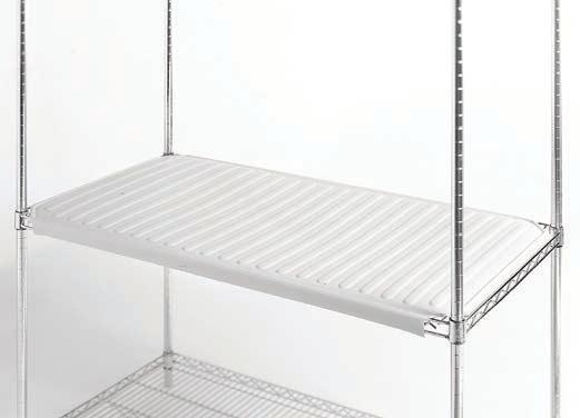 SHELVING SYSTEMS STANDARD DUTY ROUND POST WIRE SHELVING ACCESSORIES Snap-on Shelf Covers The cleanliness and sanitation idea you ve been looking for!