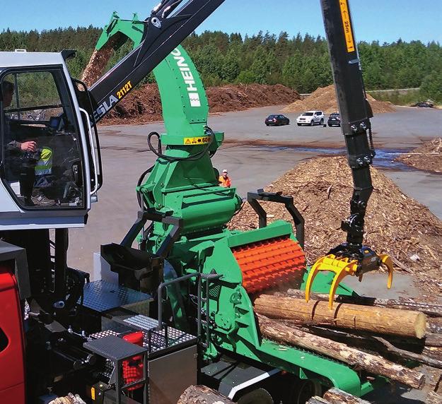 TRUCK-MOUNTED chippers HEINOLA 910 TRUCK Suitable for producing woodchips for power generation, this mobile chipper is mounted on a truck and powered by the carrier vehicle s engine via an