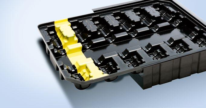 08 Inserts An easy solution to transport protection. Containers Inserts multiple dividers min. max.
