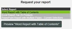 User Generated Reports Generate reports