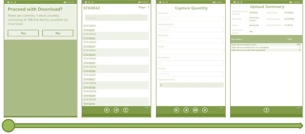 Mobile Stock Count Application The Inventory Count mobile application sends all available stock count lists directly to the user s mobile device.