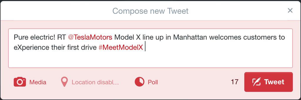 You may choose to simply hit the retweet button that appears when you hover your mouse over someone else's tweet.