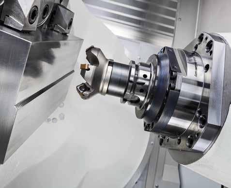 Motorized spindle 18,000 rpm (47 Nm) / A63 Machining on a G550 Machining type / tool Milling with end mill Ø 20 mm z = 3 Milling with cutting head Ø 32 mm z = 3 Aluminum F7050 v c = 1,131 n = 18,000