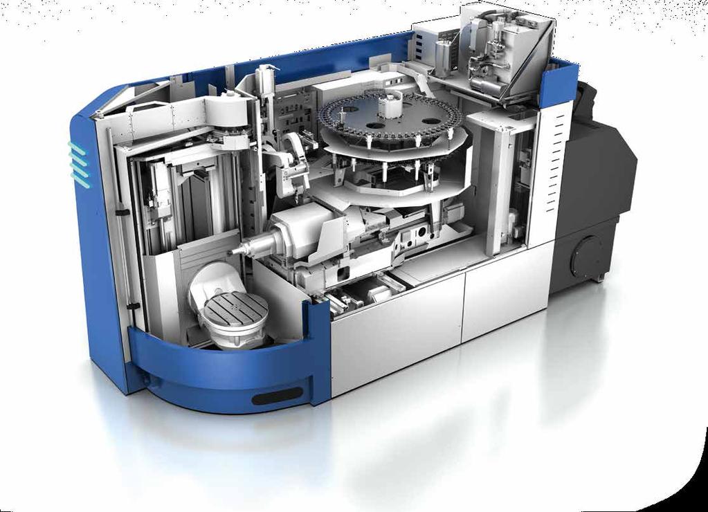 MACHINE CONCEPT THE BENEFITS TO YOU at a glance High productivity Optimized availability Maintenance access Compact design Machine concept for a G350 G550 Generation 2 HORIZONTAL 5-AXIS CONCEPT Three