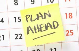 # 1: Plan Ahead Proper planning and clear expectations will help minimize anxiety and frustration.