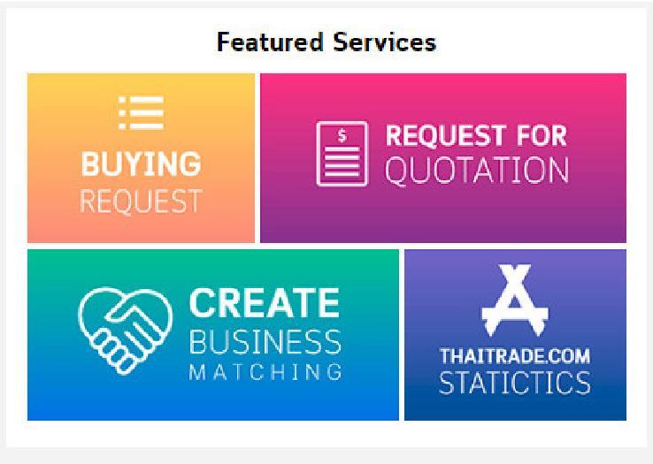 Access to the Business Matching on THAITRADE.