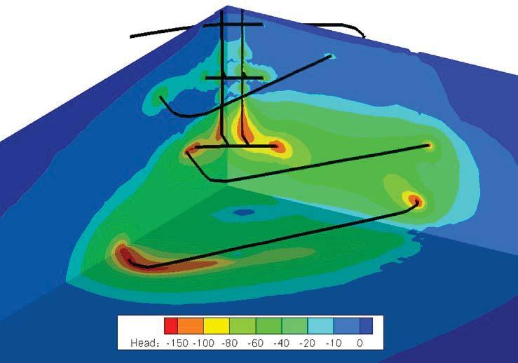get the orientation of the horizontal in situ stress field and secondly the magnitudes of the horizontal rock mechanics Prediction-Outcome study in which the predicted rock displacements were