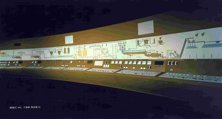 1. Introduction : Large control system hierarchy Supervisory level: Man-machine interface control room (mimic wall) 1970s.