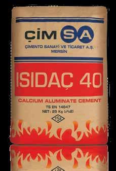 is a Calcium Aluminate Cement that has been produced for more than 10 years by Çimsa in compliance with the TS EN 14647 standard.