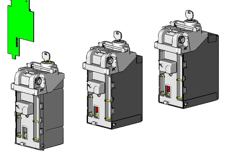 Figure 3: Reader with Stacker 200 (measures