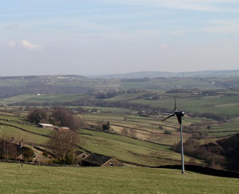 Case Studies Smallholding Ripponden, West Yorkshire Two KW6 Kingspan Wind turbines Application: To provide off-grid electricity and hot water Installers and engineers of small wind turbines Eagle