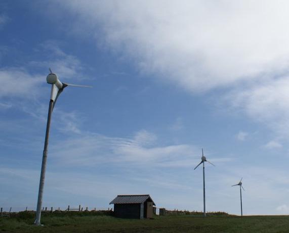 The turbines generate up to 27,000 kwh annually meeting up to 90% of the offices electricity requirements.