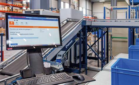 Easy WMS by Mecalux controls all installation workflows, both in the automated miniload warehouse and the pallet racks.