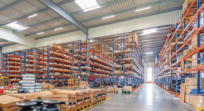 Pallet racking These racks store either palletised goods or containers. These 7.