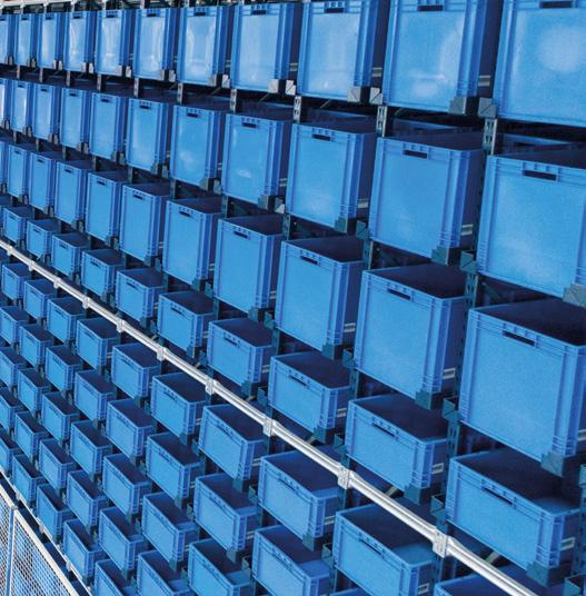 The racks have a storage capacity for 5,920 boxes of 600 x 400 x 240 mm and 4,144 boxes of 600 x 400 x 420 mm, which add up to a total of 10,064