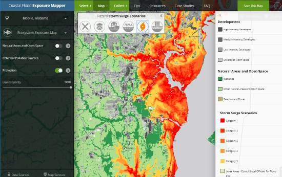 Coastal Flood Exposure Mapper Shallow Coastal Flooding FEMA Flood Zones