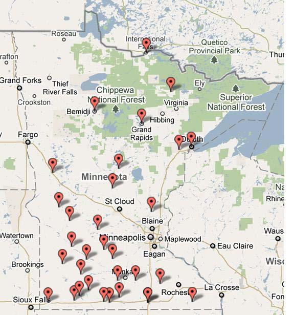 Existing Biorefineries across Minnesota Strength in forestry and